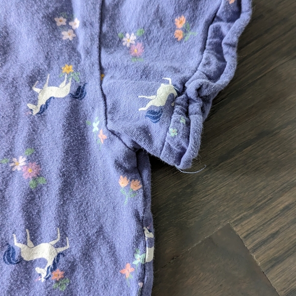 Jumping Beans Girls Ruffle Sleeve Softest Tee T-Shirt, Size 7 - Picture 2 of 4